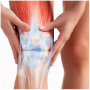 Knee joint treatment illustration